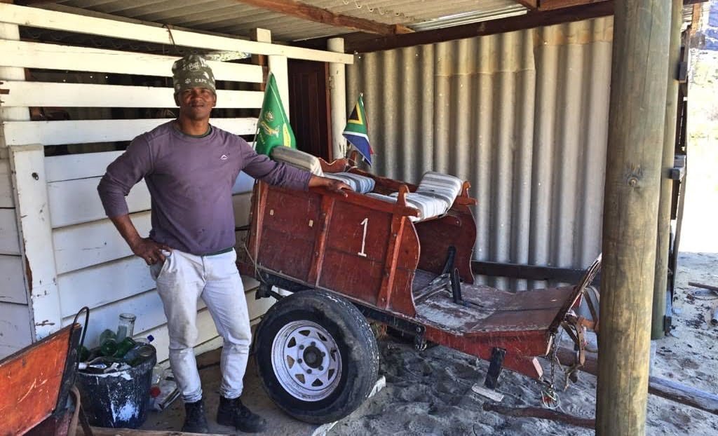 Donkey cart ride on Cederberg hiking trip